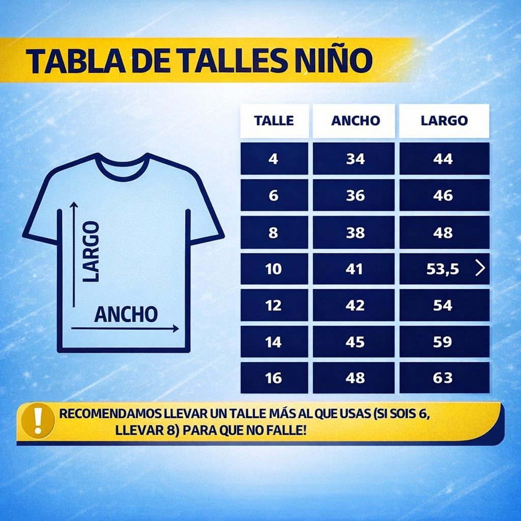 CAMISETA DE NIÑO ARGENTINA