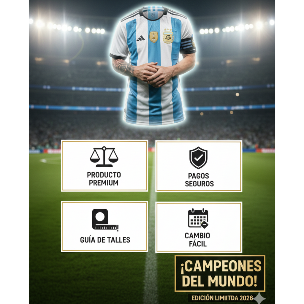 CAMISETA DE ARGENTINA MODELO 2026 SELECCION ARGENTINA